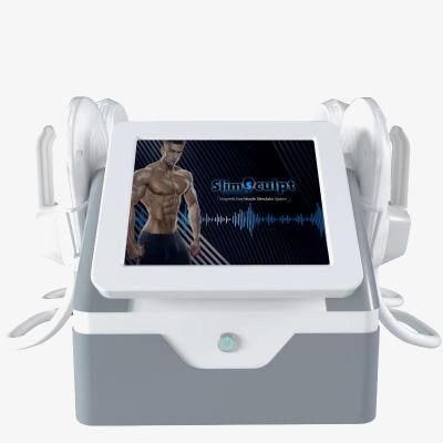 Portable EMS Body Shaping Muscle Building Machine EMS 4 Handles Butt Shaping Body Slimming Device Emslim RF
