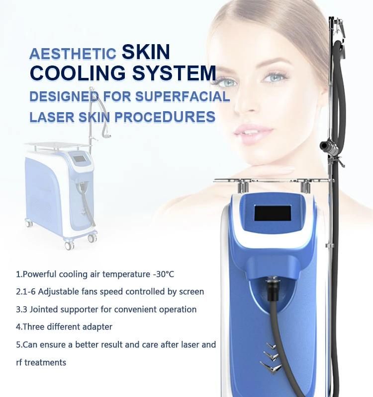 Cooler Reduce Pain Skin Air Cooling Machine for Laser Treatment ND YAG Laser Cooling