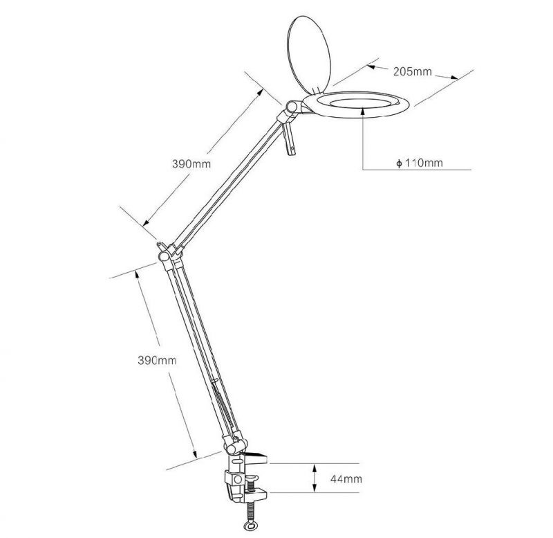 Professional Modern Design Popular LED Floor Beauty Lamp Cosmetic Magnifying Lamp Dental Lamp with Floorstand