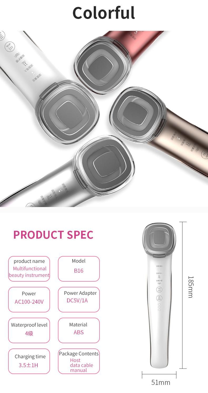 Olansi New Face Brush Cleansing EMS Device Wireless Skin Whitening Korea Face Cleanser Multi-Funtion Beauty Facial Care Equipment