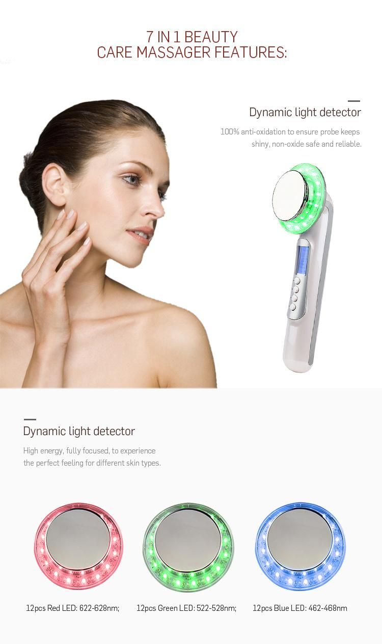Beauty Ultrasonic EMS Body Shaper Beauty Device Facial Beauty Bodymassage Slimming Instrument White