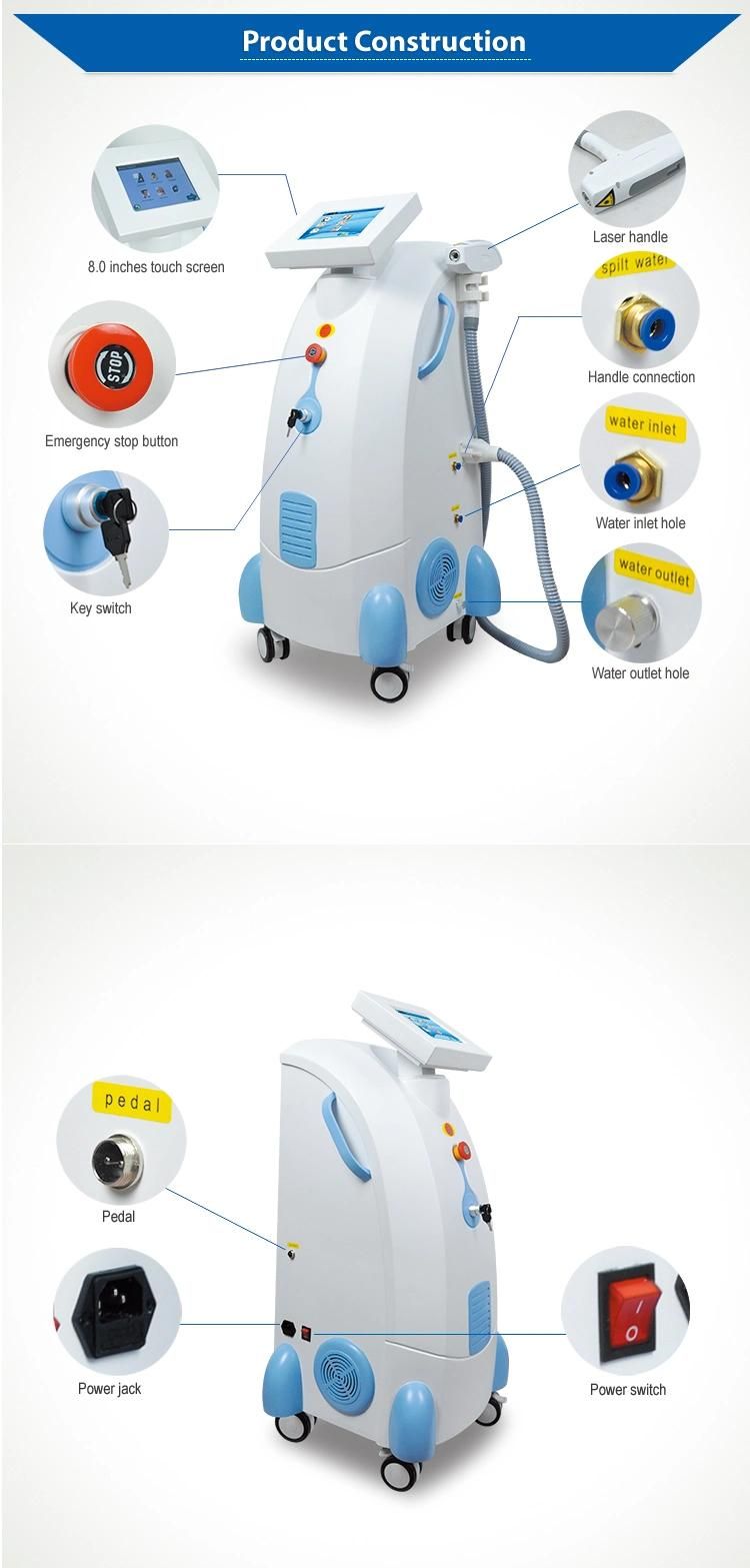 Skin Care Tattoo Removal Q Switch ND YAG Laser Machine