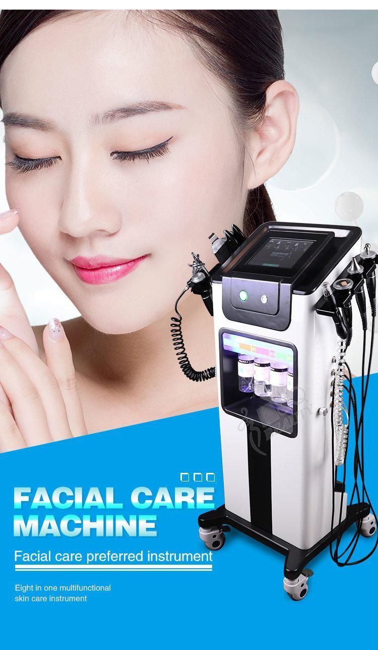 Hot Sale 9/10/11/12 in 1 Hydro Facial Management Skin Care Beauty Salon Machine