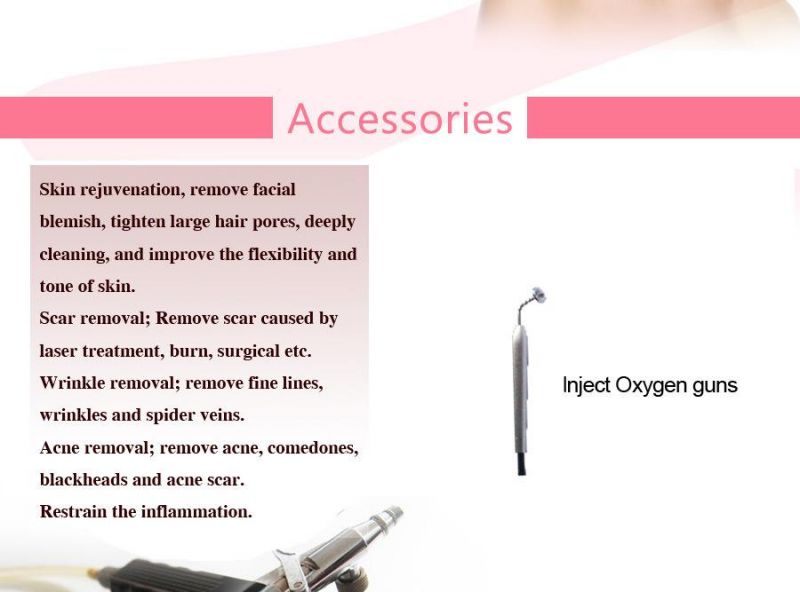 Portable High Pressure Oxygen Inject Jet Peel Oxygen Treatment Equipment