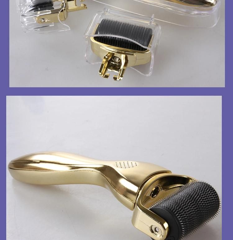 Gold 180/600/1200 Titanium Derma Roller Micro Needles Therapy 3 in 1 Derma Roller