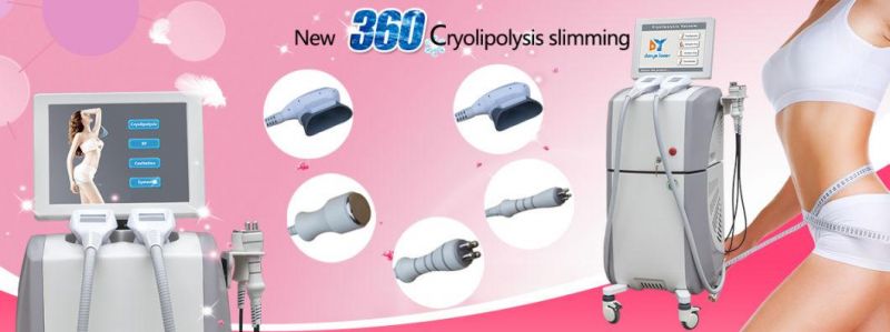 360 Cryolipolysis Vacuum Cavitation RF Double Chin Fat Freeze Machine