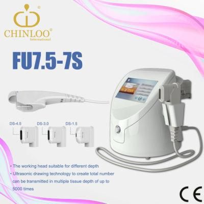 Newest High Quality Hifu High Intensity Focused Ultrasound Beauty Machine for Skin Lifting (Fu4.5-7s/CE)