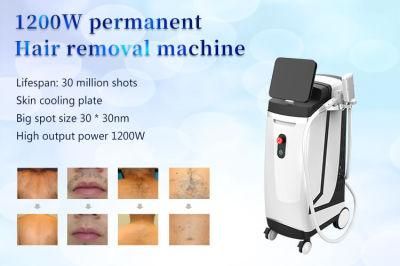 Beauty Machine Vertical 1200W Diode Laser Permanent Hair Removal Machine