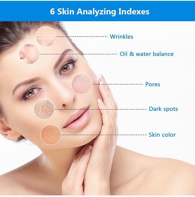 Upgraded System Mobile APP Control Available Facial Beauty Machine for Skin Detecting Analyzing