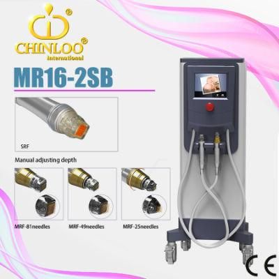 Srf+Mrf+PDT Radio Frequency RF Micro Needle Wrinkles Removal and Pores Tighten Beauty Machine (MR16-2SB)