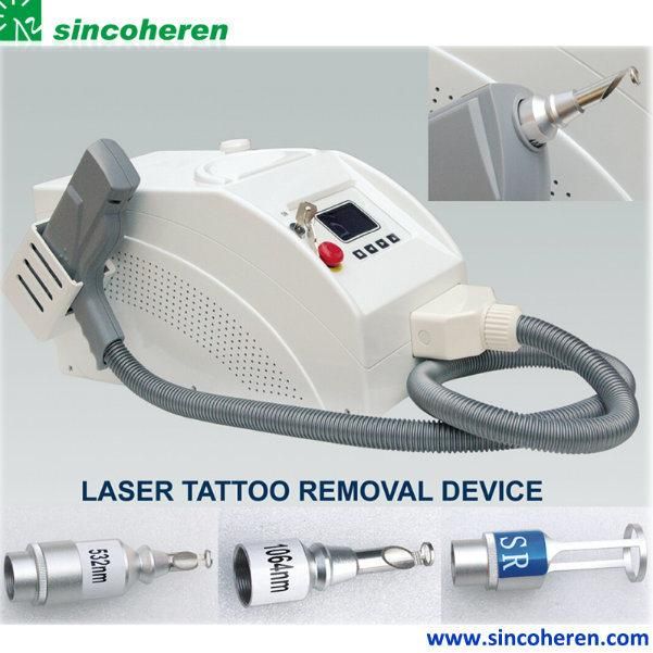 Medical Beauty  Equipment Q-Switched ND YAG Laser Tattoo Removal Machine