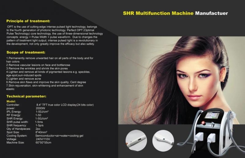 Cheapest Shr /IPL Hair Removal System Instrument for Beauty Salon Machine
