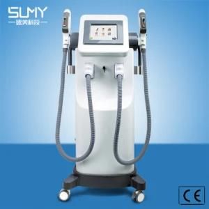 2 in 1 Double Handles Opt Shr Permanent Hair Removal Machine Skin Rejuvenation Beauty Salon Equipment