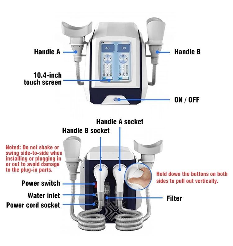 Portable 360° Two-Handle Vacuum Fat Freezing Machine