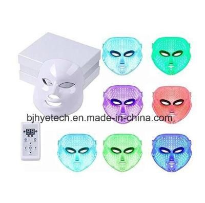 Professional 7 Color LED Face Mask Skin Care Wrinkle Removal Mask with Ce