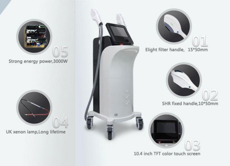 Faster Hair Removal Shr+Elight Multifuntion Painless Treatment