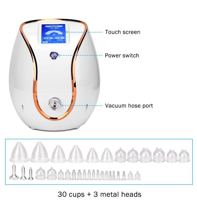 Portable Vacuum Therapy Butt Lift Breast Buttocks Enlargement Machine with 30 Cups