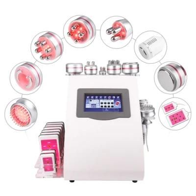 9 in 1 Multifunction Beauty Machine Lipolaser Cavitation Vacuum RF Slimming Machine