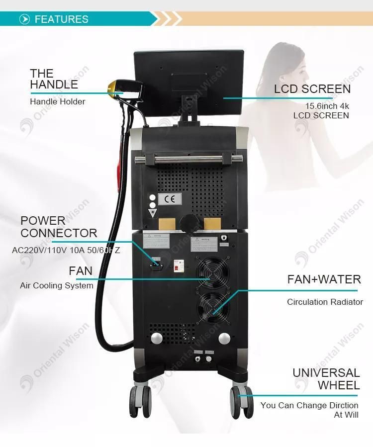 2022 New Design Germany Laser Bars Diode Laser 755 808 1064nm Diode Laser Hair Removal Beauty Machine