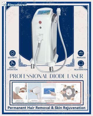 Permanent Hair Loss Vertical 808nm Diode Laser Hair Removal Laser Diode with CE