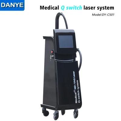 Q Switched 532 1064 1320 ND YAG Laser Tattoo Removal Face Cleaning Laser Machine