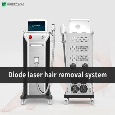 2022 New Arrival Diode Laser with 2000W Handle Large Laser Power Laser Hair Removal Machine Optional 808 755nm 1064nm Wavelengths