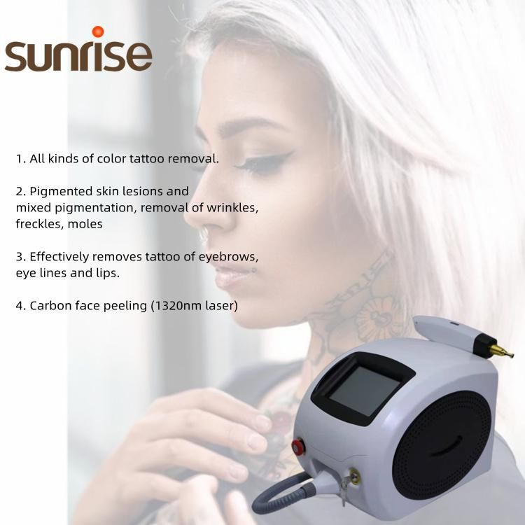 Freckles Lentigo Removal Multiple Pulse 1064nm 532nm Tattoo Removal 1320nm Carbon Peel Treatment Beauty Machine Q Switched ND YAG Laser