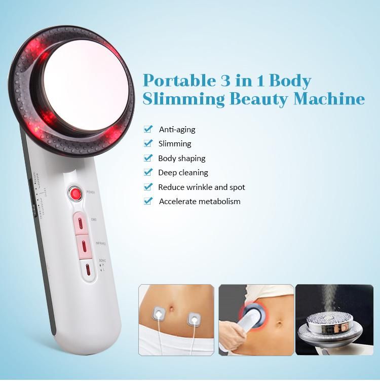 Portable Multifunctional EMS Ultrasound Cavitation Body Slimming Beauty Machine