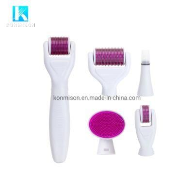 6 in 1 Derma Roller System Kit Titanium Microneedle Dermaroller for Face and Body Skin Care