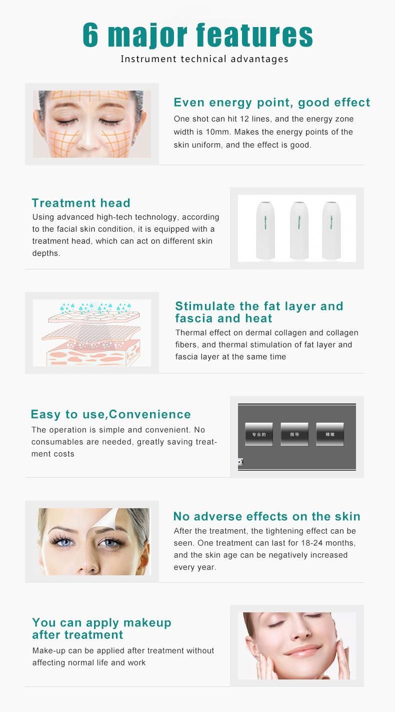 9d Hifu+Vmax Beauty Salon Machine for Anti Wrinkle Face Lift
