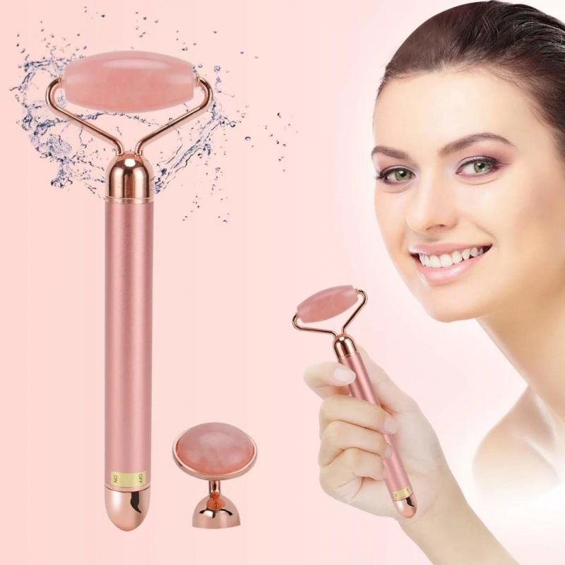 2 in 1 Rose Quartz Roller