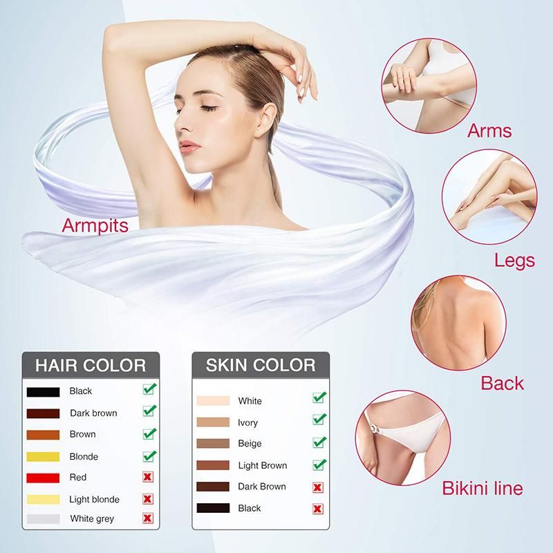 High Quality 50000 Flashes IPL Laser Hair Removal From Home