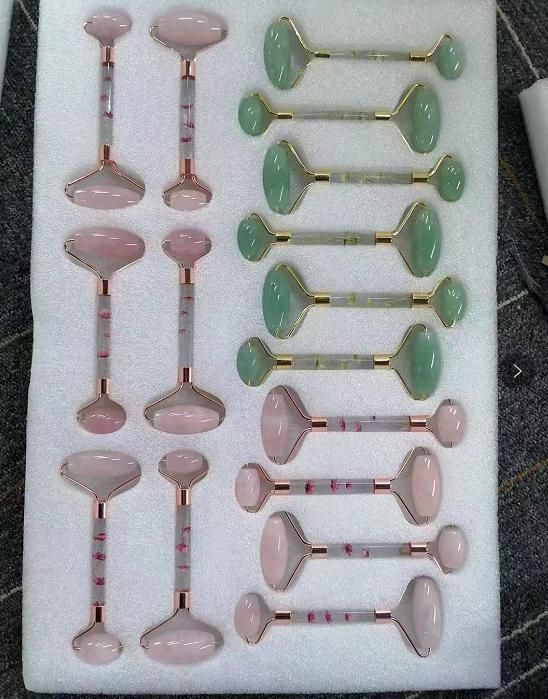 Hot Facial Massage Jade Roller Guasha Set with Customization Logo