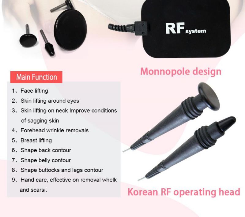 Portable Monopolar RF Electric Wave Tighten Facial Skin Care Beauty Equipment