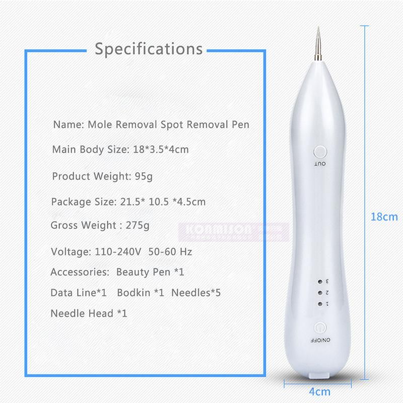 USB Rechargeable Type Mole Removal Tool for Home Use Spot Remove