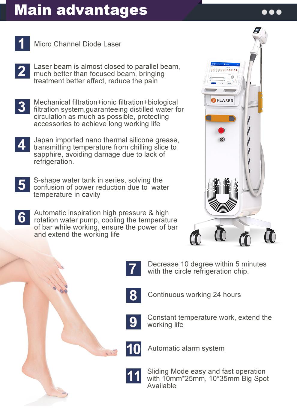 CE Approved Quality 808nm Diode Laser Hair Removal Machine Price Beauty Salon Equipment Medical Equipment