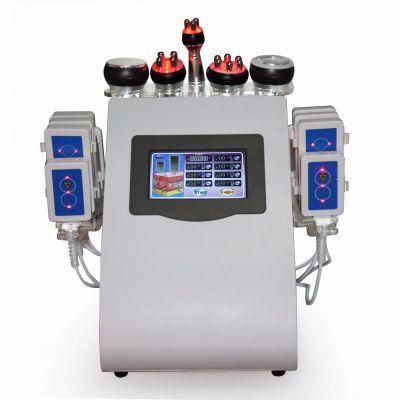 6 in 1 Cavitation RF Vacuum Lipo Laser Slimming Machine with Ce