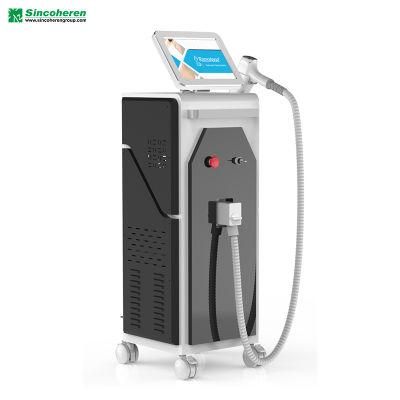 TUV Medical CE 808 Diode Laser Machine for Permanent Hair Removal 808nm 755+808+1064 Diode Laser Tattoo Removal Machine (J)