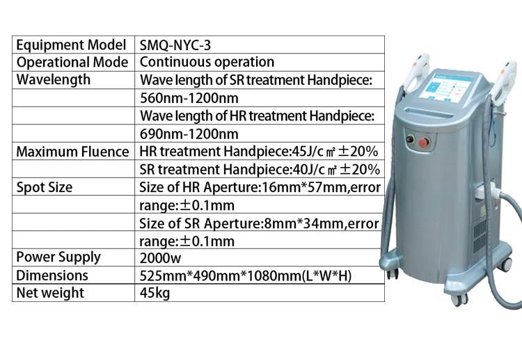 Professional IPL Laser Hair Removal Spot Removal Beauty Salon Machine