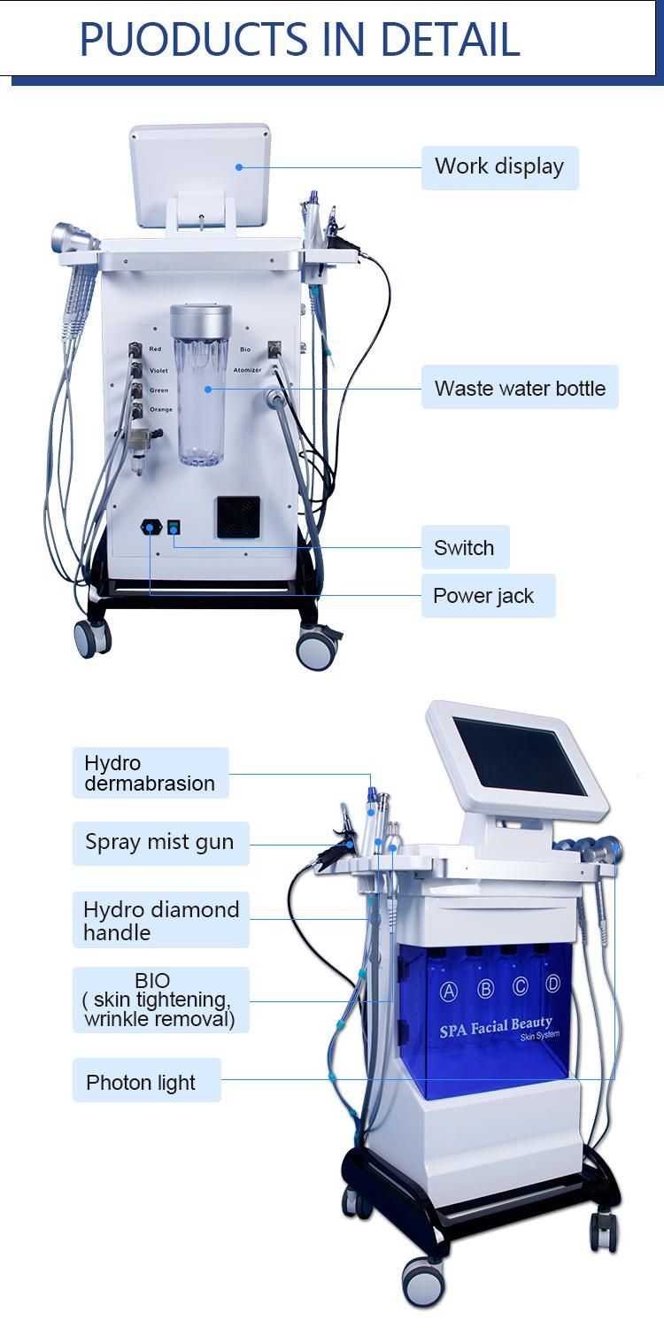 Water Jet Oxygen Therapy Oxygen Whitening Rejuvenation Facial Machine