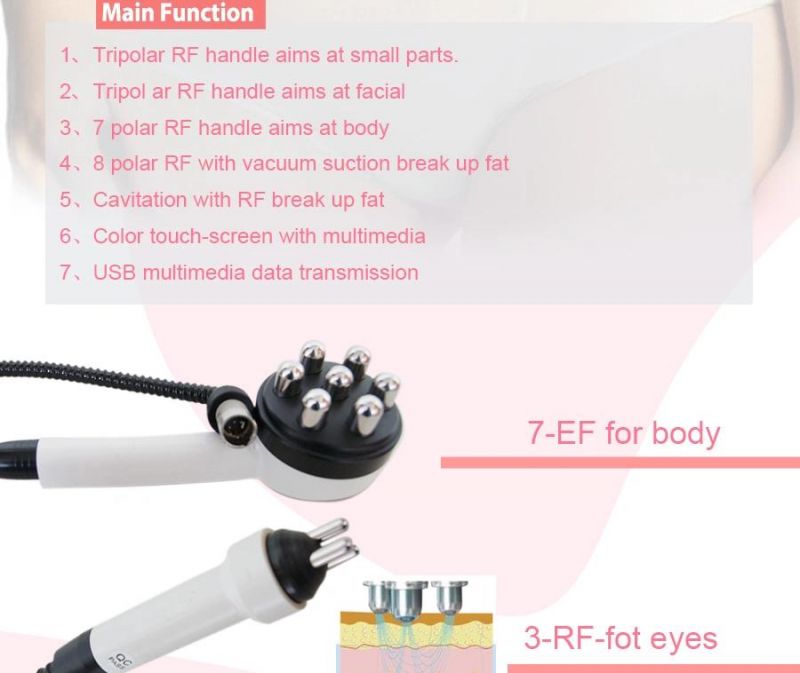 Salon Vacuum Cavitation RF Slimming Beauty Machine RF5.6