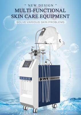 Hottest 10 in 1 Multifunction Hydro Microdermabrasion Machine, Oxygen Facial Machine, PDT LED Beauty Salon Equipment