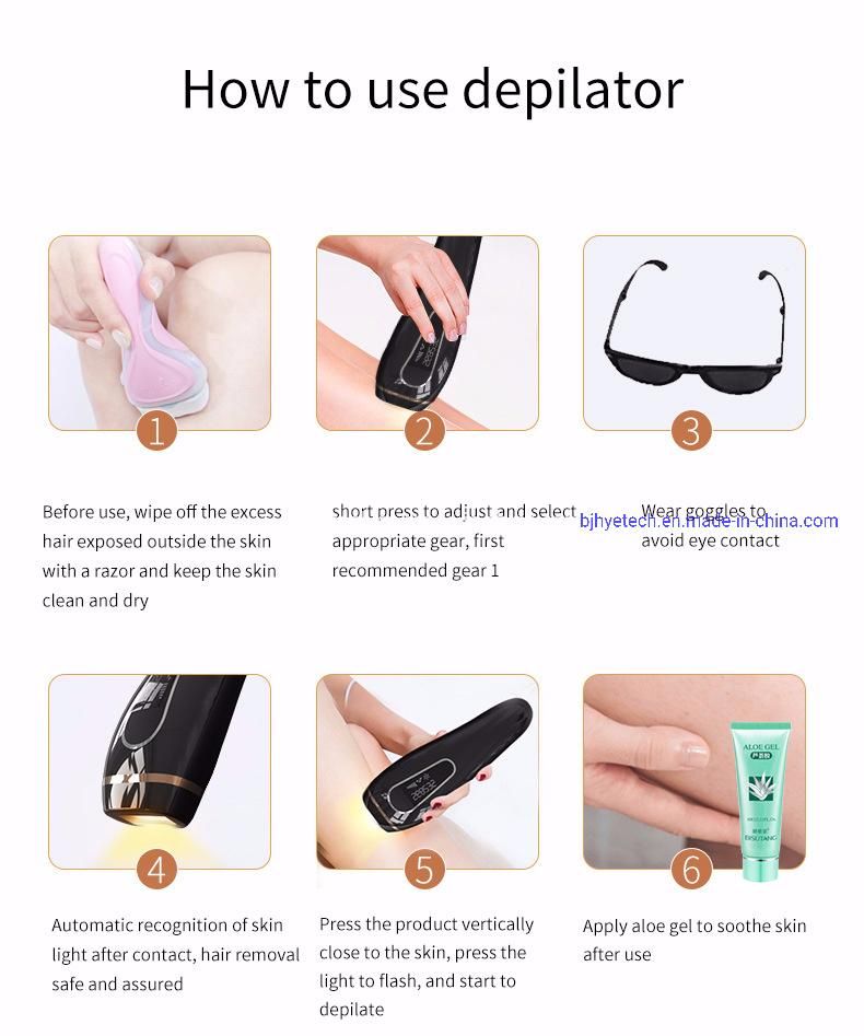 Home Use Super IPL Laser Epilator Hair Remover Device Instrument for Body Use