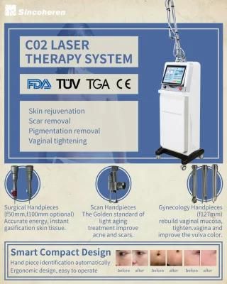 Fractional Laser CO2 Laser Beauty Machine Skin Care Vaginal Tightening with FDA TUV Tga CE