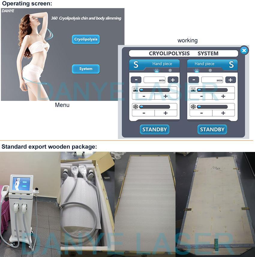 Non Invasive Cellulite Removal Machine 360 Cryo Fat Freeze Equipment for Weight Loss