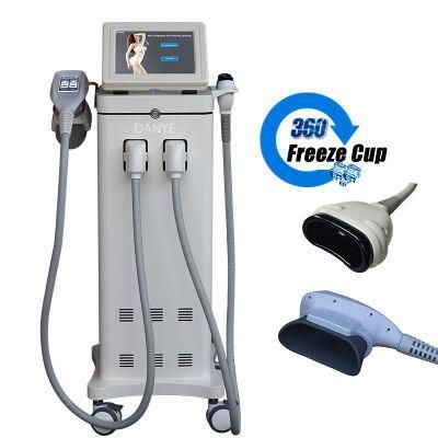 2020 New Model 360 Cryolipolysis vacuum Weight Loss Device Price with Body Handle and Chin Handle