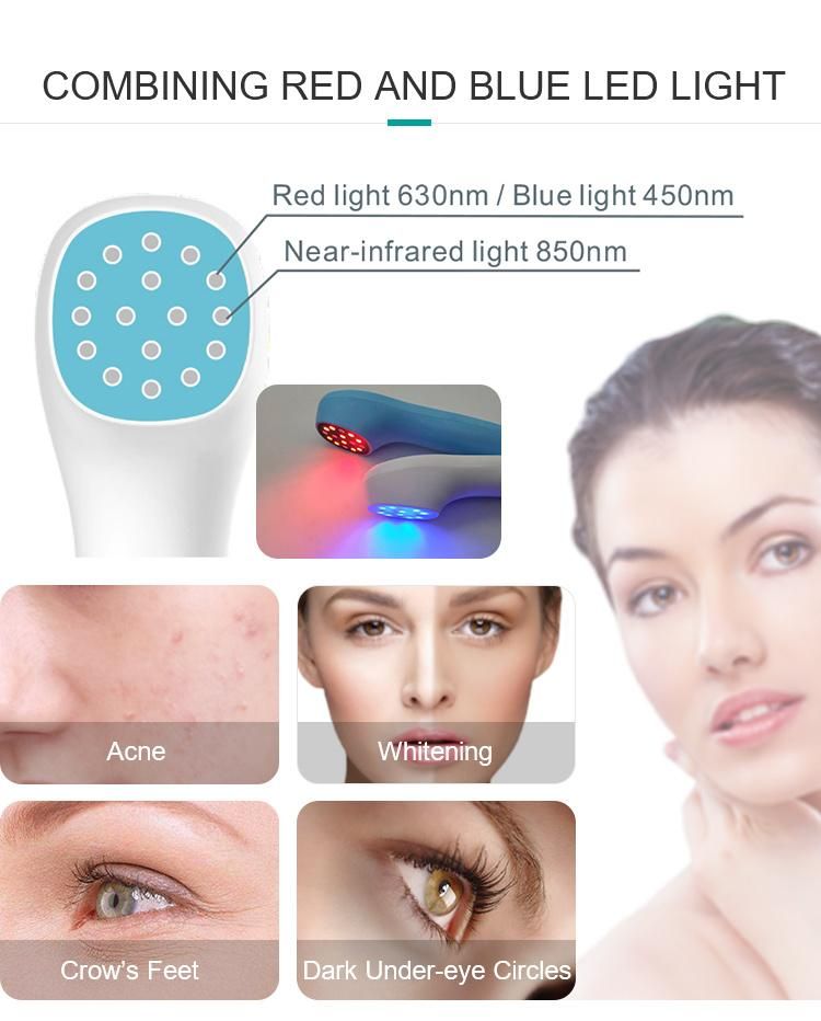 LED Red Light and Blue Light Acne Treatment for Skin Rejuvenation