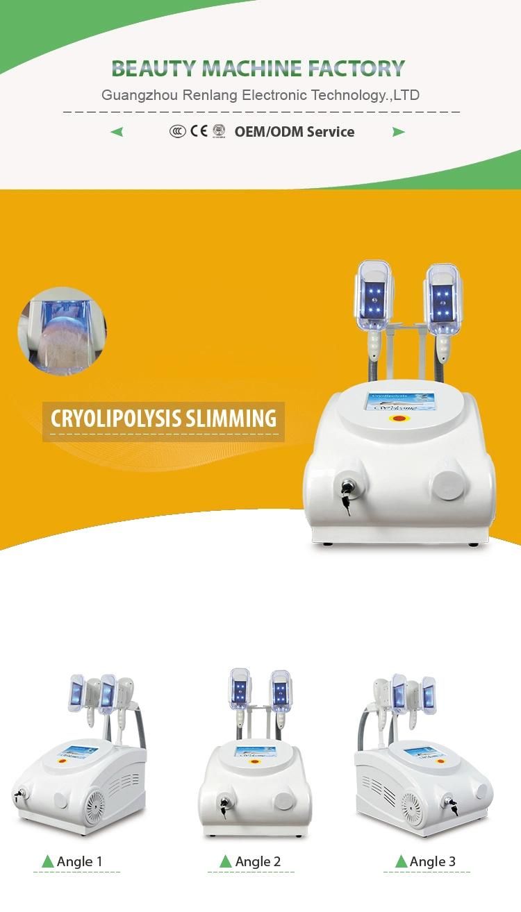 2 Handles Coolsculption Cryolipolysis Body Contouring Fat Freezing Slimming Machine