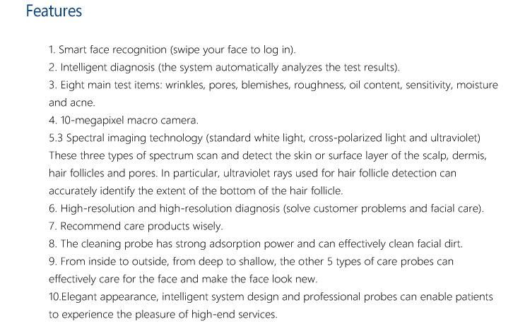 Hydrafacial Skin Analysis Skin Cleansing Hydro Machine