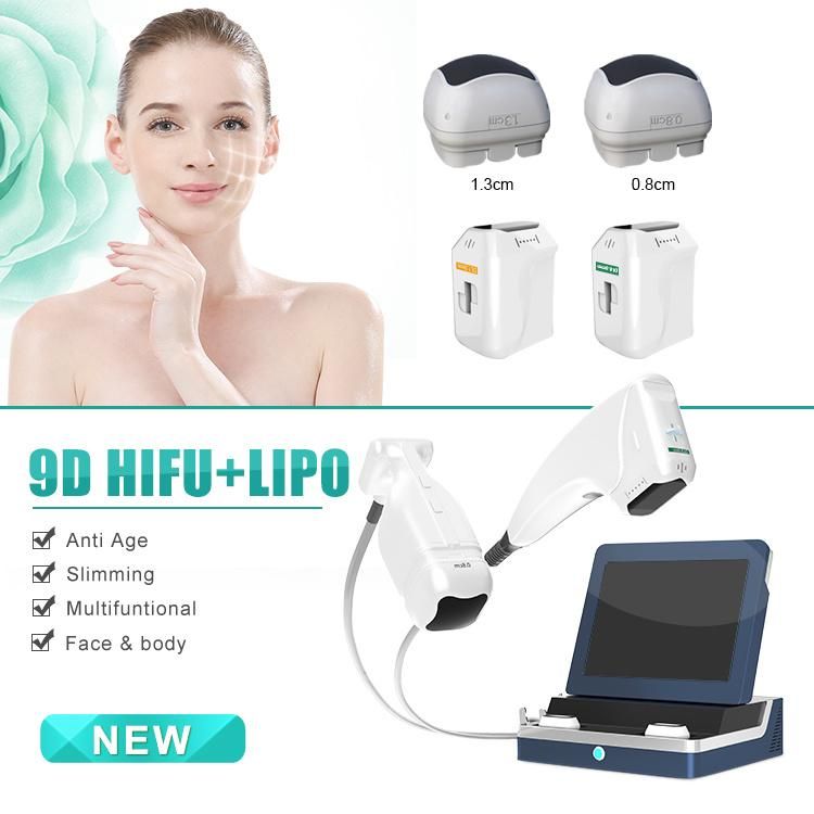 2020 New Design 9d Hifu+Lipo Face Lifting Skin Firming Machine
